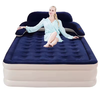 Lit gonflable pliable automatique avec pompe intégrée pour le camping en plein air, les voyages, matelas gonflable