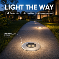 Luminaire LED encastré rond à double lentille 6W-9W en acier inoxydable anti-éblouissement pour éclairage de terrasses, escaliers et espaces de loisirs