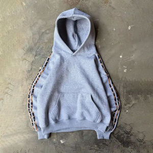 Sweat-shirt lourd à capuche personnalisé avec logo, streetwear, polaire, surdimensionné, en coton, pull pour homme, broderie vintage, haute qualité - Product Image 1