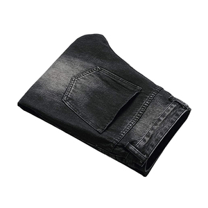 Prix de gros Pantalon en jean noir à la mode personnalisé pour hommes, couleur personnalisée, dernière conception pour hommes, jean confortable Service OEM - Product Image 5
