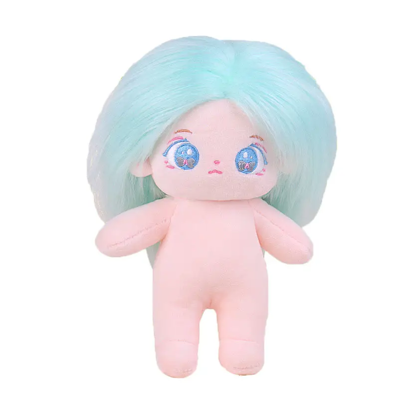 Creative and innovative eight-inch stuffed cotton dolls cute dolls 20cm can be changed can be customised naked cotton plush doll