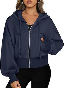 เสื้อสเวตเตอร์มีฮู้ดแขนยาวสำหรับผู้หญิงใส่สบายปกติเสื้อแจ็กเก็ตผ้าเรยอนซับในโลโก้ด้านหน้าสำหรับฤดูใบไม้ร่วง/ฤดูหนาว/ฤดูใบไม้ผลิ - Product Image 3