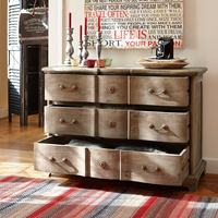 Mueble Multiusos Moderno de Madera de Mango Industrial, Hecho a Mano en India, Diseño de Madera Sólida, Tamaños Personalizados, con Ruedas, Ecológico, Resistente al Agua