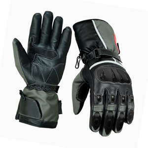 Gants de moto de course pour adultes personnalisés OEM, matériau en cuir coupe-vent pour la conduite en plein air et en moto - Product Image 1