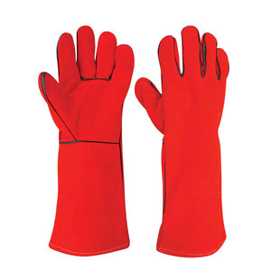 Guantes de soldadura de cuero de vaca multifuncionales de alta calidad, precios al por mayor, guantes de soldadura hechos a medida para la venta - Product Image 1