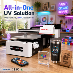 Professionele 6090 UV vlakbedprinter 15-kleurenconfiguratie voor neon gouden vernis 3D reliëf UV DTF printer voor kleine bedrijven en doe-het-zelf - Product Image 1