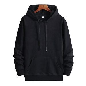 Sweat-shirt à capuche décontracté pour homme en coton 100% pour le printemps et l'automne, pull personnalisé uni teint en fil, broderie, coupe ample - Product Image 6