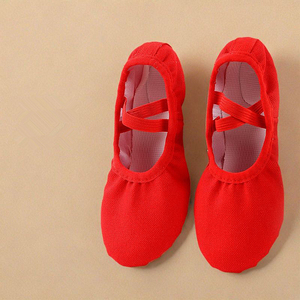 New Design Soft Leather Flat Heel Dance Gymnastics Latin Dance <b>Shoes</b> for Women Custom <b>Size</b> - Product Image 5