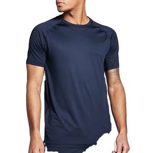 เสื้อยืดออกกำลังกายแบบเรียบสีพื้น แห้งเร็ว ใส่สบายสำหรับฤดูร้อน ทรงปกติ ระบายอากาศได้ดี เหมาะสำหรับเล่นกีฬา - Product Image 1