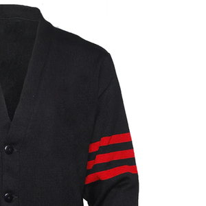 Cao Cấp Áo Len Màu Đen Với Tùy Chỉnh Thêu Đan Cardigan Áo Len Cho Giản Dị Sorority Tình Huynh Đệ Đại Học Varsity Áo Len - Product Image 6