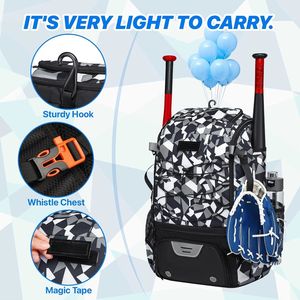 กระเป๋าเป้สะพายหลังสำหรับอุปกรณ์เบสบอล Lamatex Sports LS-1051 แบบกำหนดเอง พร้อมช่องใส่ไม้เบสบอล กระเป๋ากีฬา ช่องใส่หมวก ถุงมือ รองเท้า สำหรับโค้ชและการเดินทาง - Product Image 5