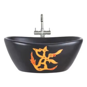 Lavabo de tocador de baño de alta calidad Lavabo Gabinete de baño de cerámica Diseño Lavabo de lavado de manos Fabricante indio OEM - Product Image 2