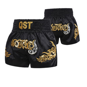 Pantalones Cortos de Boxeo Muay Thai Personalizados al por Mayor OEM - 100% Poliéster Transpirable y Ligero Unisex para Adultos - Product Image 6