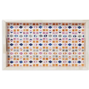 ถาดฝังลายกระดูกสัตว์ งานฝีมือประณีต ลวดลายโดดเด่นและหรูหรา เหมาะสำหรับจัดงานเลี้ยงอย่างมีสไตล์ มีจำหน่ายในราคาขายส่ง - Product Image 1