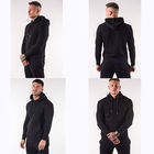 เสื้อฮู้ดผ้าฝ้าย100% สำหรับผู้ชายย้อมสีล้วนแบบสั่งทำสไตล์สตรีทสำหรับฤดูหนาว - Product Image 2