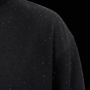 Sweat-shirts à strass pour hommes, respirants et à séchage rapide, meilleure fabrication de vêtements pour hommes, sweat-shirts à strass en coton mélangé - Product Image 2