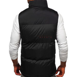 Gilet léger personnalisé veste sans manches compressible à bulles chaudes grande taille hiver hommes gilet bouffant en duvet de canard pour hommes - Product Image 6