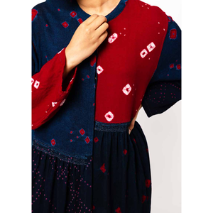 Folklore 44 <b>Reversible</b> Wool <b>Dress</b>/Jacket Stylish and Versatile for Autumn Season - Product Image 5
