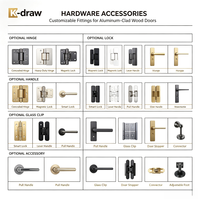 Porte intérieure moderne en chêne naturel de luxe K-draw, style Shaker, avec panneau personnalisé pour maisons résidentielles haut de gamme