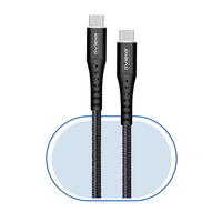 Cable de carga rápida tipo C trenzado de nailon de alta calidad, Cable DE DATOS USB PD de 65W para accesorios de teléfono móvil, Exportación de India