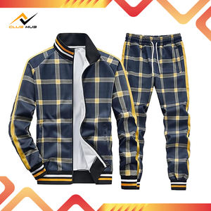 Blousons de survêtement à carreaux et manches longues avec logo personnalisé pour hommes survêtement de sports d'hiver à séchage rapide avec motif de maternité - Product Image 2