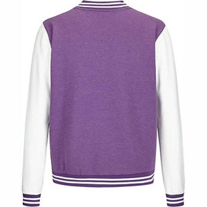 Chaqueta universitaria de lana personalizada para adultos y jóvenes, chaqueta universitaria de béisbol de gran venta, chaqueta universitaria de varios colores con manga de cuero - Product Image 3