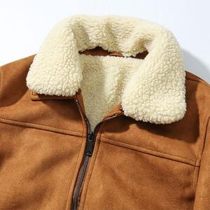 Vêtements d'extérieur en cuir Sherpa pour femmes Veste en cuir Sherpa en cuir véritable de qualité supérieure pour hommes, en peau de mouton - Product Image 3