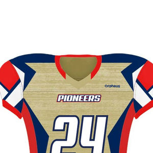 Uniforme de football américain en polyester 100%/uniforme de football américain à manches courtes de conception unique - Product Image 4