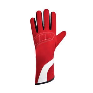Guantes de carreras de dedo completo con logotipo personalizado para adultos jóvenes, piel de cabra transpirable, piel de ante, tela resistente al corte de fuego para deportes - Product Image 2
