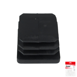 Contera Quadrata Interna Nera 30x30 mm. Blister 4 pezzi. - Product Image 2