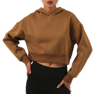 Sudadera Corta de Punto con Hombros Caídos, Estilo Casual Urbano, Transpirable y Ecológica para Mujer - Product Image 6