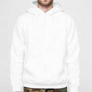 Sudaderas con capucha de algodón 100% de alta calidad personalizadas al por mayor, ropa de calle con logotipo personalizado, sudaderas con capucha sencillas de color blanco para hombres - Product Image 1