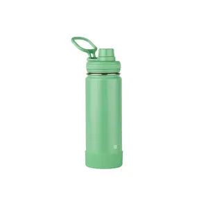 Spor plastik su şişesi çevre dostu biyobozunur kısa avrupa tarzı Flip Top fonksiyonu açık hava içecek şişesi hediye kutusu