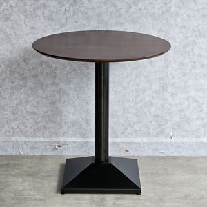 70cm Modern Round Coffee <b>Table</b> with Durable Powder-Coated Iron Legs Made of Oak and Mango CFD68210 for Living Room Furniture - Product Image 5