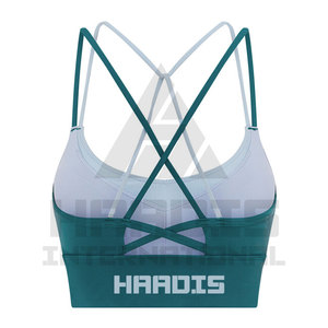 Sujetador deportivo de entrenamiento hecho a medida para mujer, Yoga, secado rápido, precio barato, Sujetador deportivo sin costuras de soporte medio a la moda - Product Image 5