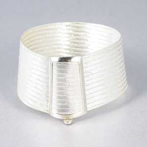 Bracelet tressé Trabzon à 13 rangs en argent sterling 925, plaqué or 14K, or 18K, or rose, rhodium, diamants et perles - Bracelets Tennis - Product Image 1