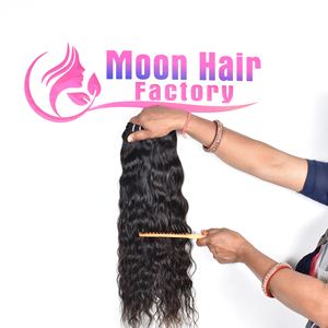 Extensions de cheveux humains de qualité supérieure, fabriquées en Inde, ondulées, produit agréable, aspect naturel, excellentes extensions vierges non traitées, à vendre - Product Image 6