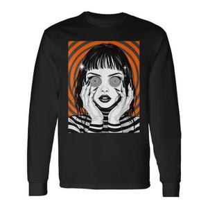 T-Shirt a Maniche Lunghe con Estetica Giapponese Gotica Kawaii Horror Anime Manga, Promozionale, Preferita dai Fan degli Anime - Product Image 1