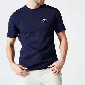 Camiseta transpirable para hombre con diseño de logotipo personalizado Nuevo estilo Patrón sólido Hecho en Pakistán Precio al por mayor - Product Image 1