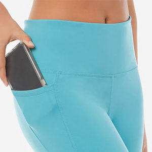 Leggings de Mujer al Por Mayor, Diseño OEM de Última Moda, Fabricación en Fábrica, Color Sólido, Alta Calidad, Cintura Media, Largo hasta la Rodilla, para Yoga - Product Image 6