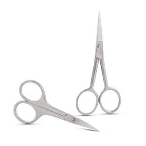 Tijeras Profesionales para Bigote y Uñas de Acero Inoxidable, Herramienta de Precisión para Recortar el Vello Facial, Cutículas y Cuidado de Manicura - Product Image 1