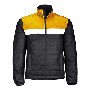 Chaqueta acolchada de invierno a la moda para hombre, ligera, transpirable, de lona, duradera, con capucha de burbujas y cremallera, prendas de vestir exteriores sólidas - Product Image 1