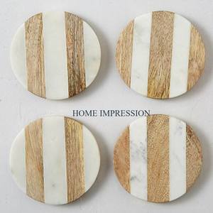 Bois de bambou Thé et café Cuisine Ware Coaters Home Dining Table Placements Mats et Pads Premium Quality Round Coasters - Product Image 4