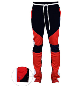 Invierno 2025 otoño entrenamiento personalizado Fitness cremallera cónica Slim Fit gimnasio Jogger lona 100% algodón pantalones de chándal para hombres - Product Image 1