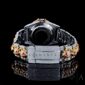 Reloj de Pulsera de Alta Calidad con Diamantes de Moissanita VVS para Hombre, Correa de Acero Inoxidable, Movimiento de Cuarzo, Estilo Hip Hop, Gran Venta - Product Image 3