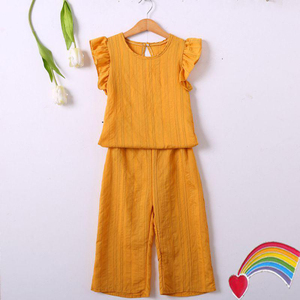 ชุดเดรสเด็กแขนบานลำลองสำหรับเด็กผู้หญิงชุดเดรสสำหรับเด็กฤดูร้อนระบายอากาศได้ดี - Product Image 5