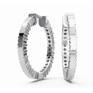 Aros de Diamantes Circulares de Radiance, Oro de 9 KT, 14 KT, 18 KT, Corte Redondo, Joyería Cultivada en Laboratorio, Proveedor Mayorista OEM B2B - Product Image 3