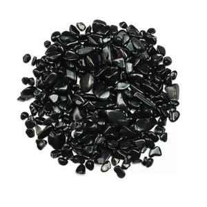 Edelsteen Chips Zwart Obsidiaan Crystal Chips Natuurlijke Helende Semi-Edelsteen Ambachten Zwart Obsidiaan Grind Chips Steen