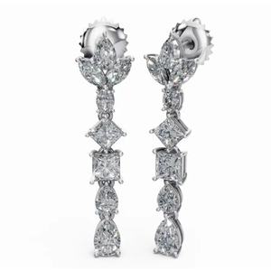 Pendientes de Diseño de Alta Calidad en Oro de 18 Quilates con Luminiscencia en Capas, Corte Marquesa, Ovalado y Pera, Joyería Cultivada en Laboratorio, Venta al por Mayor B2B - Product Image 4