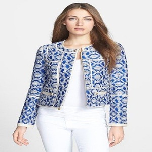 Plus Size Women's Kaftan <b>Jacket</b>-kanya Libas Brand India Pakistan Style Cotton Linen Materials Heavy Work Design Multiple Colors - Product Image 2